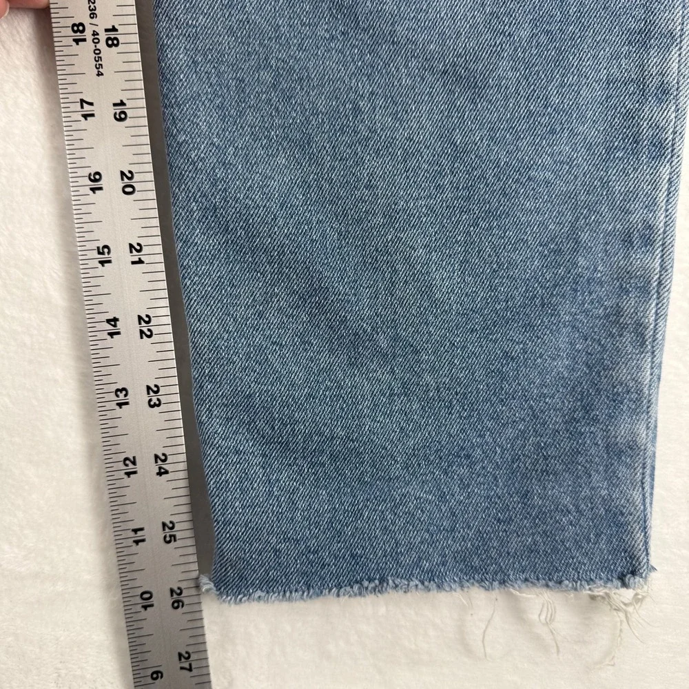 Hollister Women's Jeans 9R W29 L27 Ultra High Rise Mom Jean Patchwork Light Wash